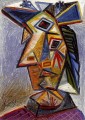 Head Woman 3 1939 cubist Pablo Picasso